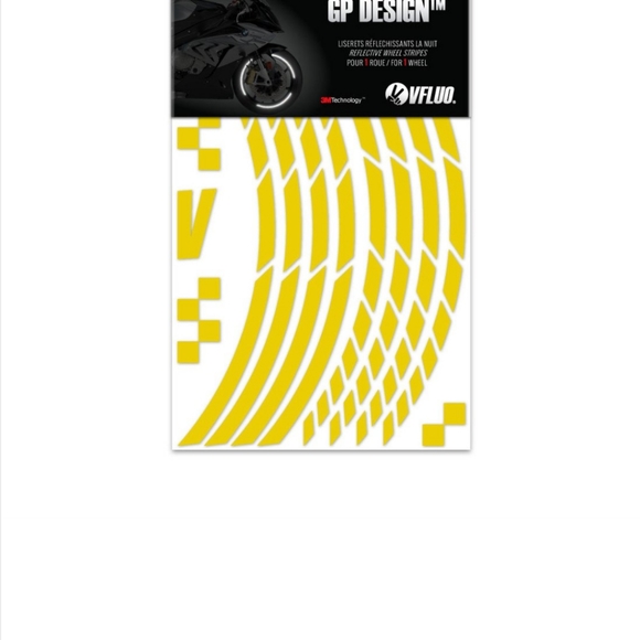 VFLUO Reflective Wheel Strips (Yellow) - Picture 3 of 9